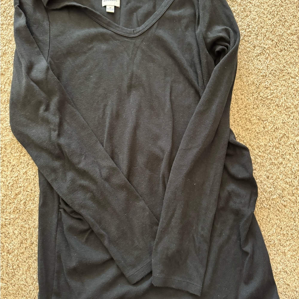 GAP Maternity black V-Neck Top